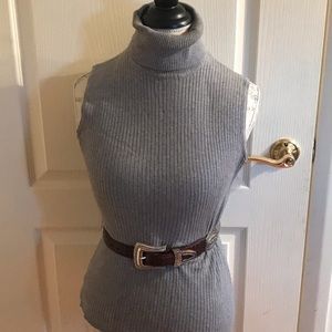 Brown leather Brighton brand belt